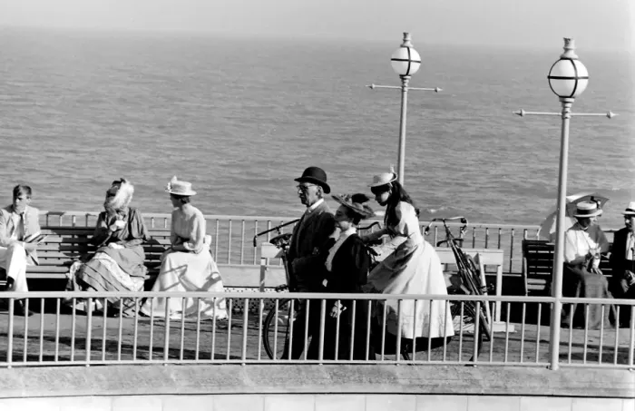 Framed Print : Filming of Half a Sixpence, Eastbourne, Sussex Framed Print : Filming of Half a Sixpence, Eastbourne, Sussex