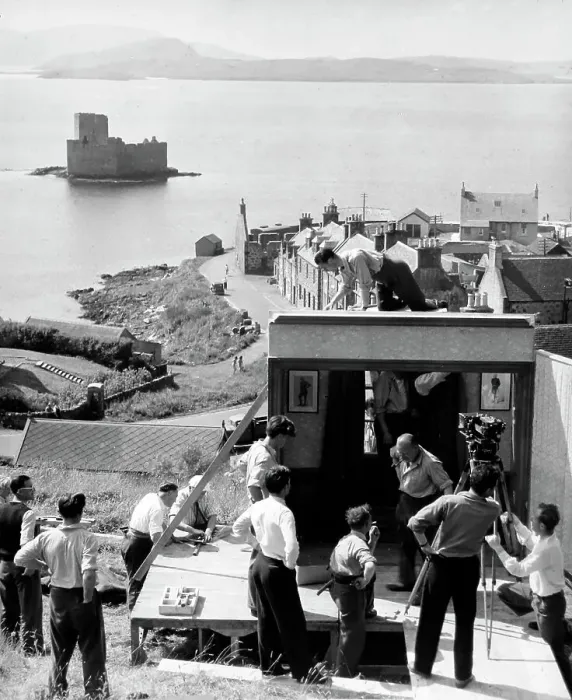 Framed Print : Filming Whiskey Galore released in 1949 Framed Print : Filming Whiskey Galore released in 1949