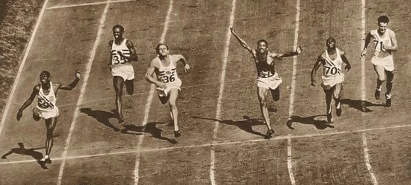 The final of the 100 Metres, 1948 London Olympics