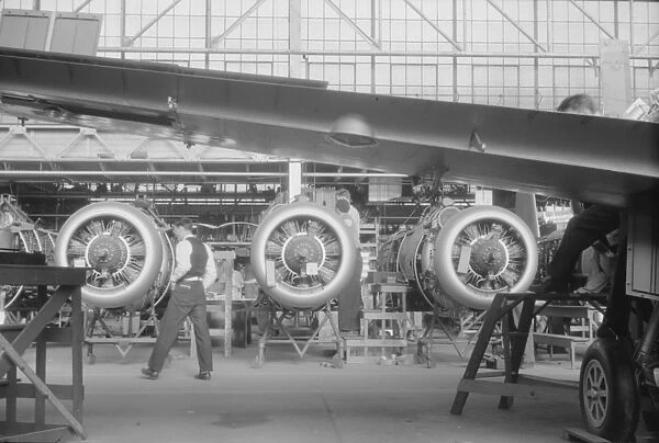At one of the final assembly stages in the Vought-Sikorsky A
