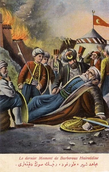 The final moments of Hayreddin Barbarossa, Ottoman Admiral