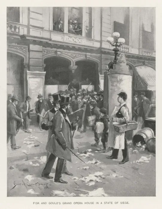 Framed Print : Financial Panic 1866 Framed Print : Financial Panic 1866