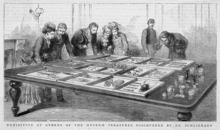 Framed Print : Finds from Mycenae / 1877 Framed Print : Finds from Mycenae / 1877