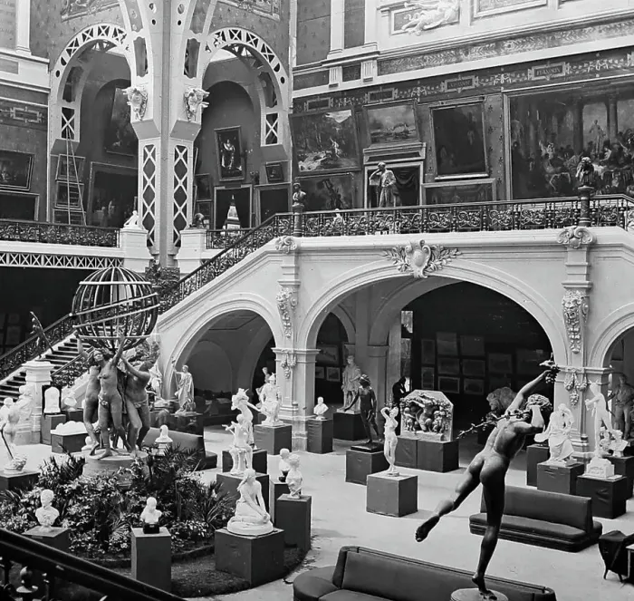 Framed Print : Fine Art Court (North), 1889 Exposition Universelle, Paris Framed Print : Fine Art Court (North), 1889 Exposition Universelle, Paris