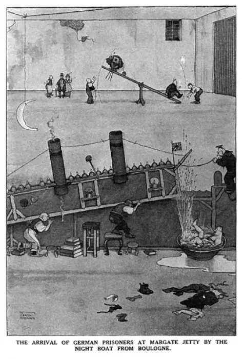 Framed Print : The Fine Art of Making a War-Film by Heath Robinson, WW1 Framed Print : The Fine Art of Making a War-Film by Heath Robinson, WW1