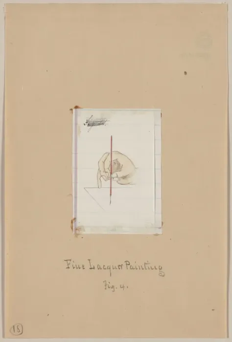 Framed Print : Fine lacquer painting, fig. 4 Framed Print : Fine lacquer painting, fig. 4