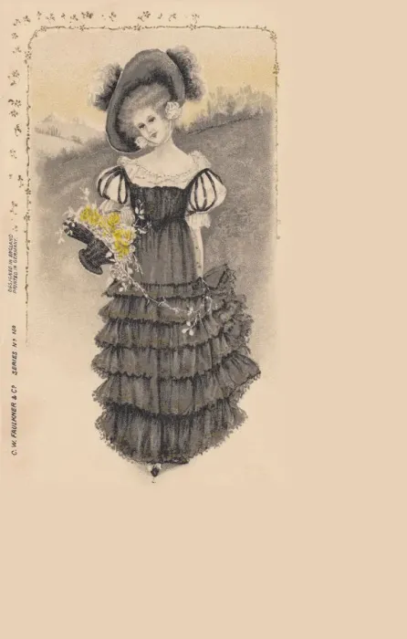 Framed Print : Finely Dressed Lady Framed Print : Finely Dressed Lady