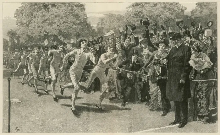 Framed Print : The Finish of the Mile Race- A Dead Heat Framed Print : The Finish of the Mile Race- A Dead Heat