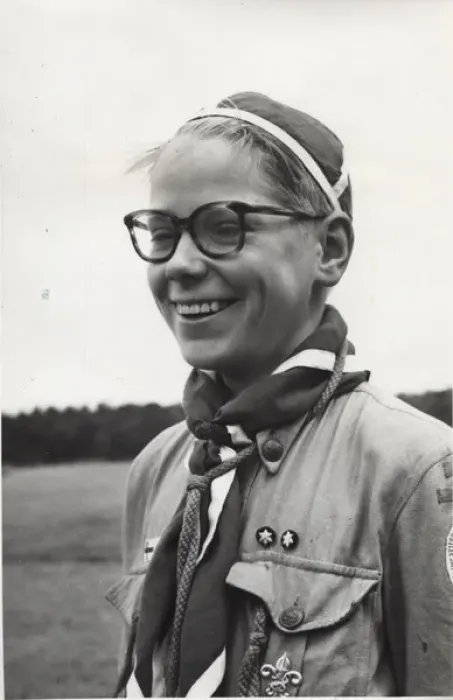 Framed Print : Finnish boy scout at camp Framed Print : Finnish boy scout at camp