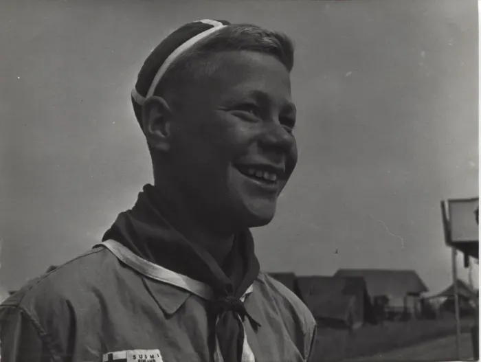 Framed Print : Finnish boy scout at World Jamboree Framed Print : Finnish boy scout at World Jamboree