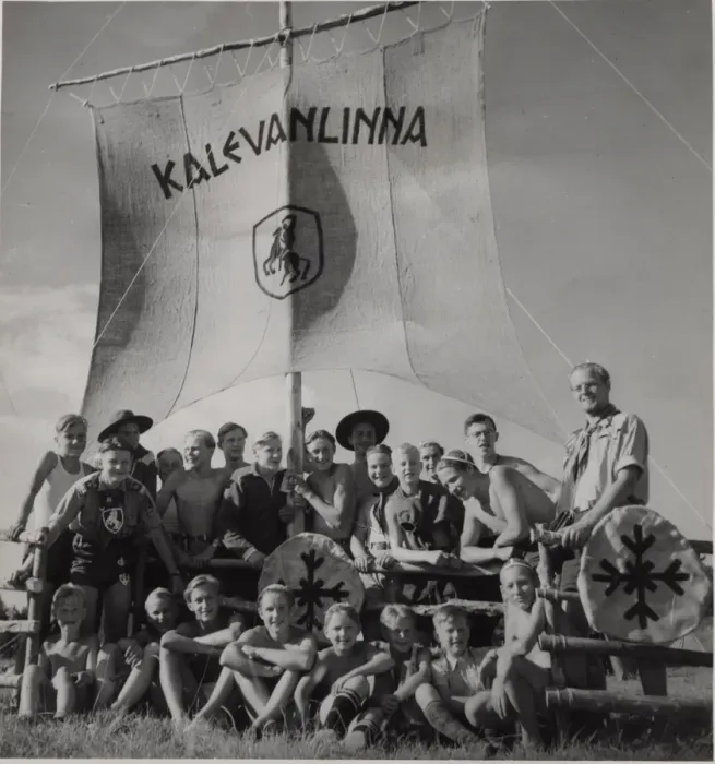 Framed Print : Finnish boy scouts at international camp, Sweden Framed Print : Finnish boy scouts at international camp, Sweden