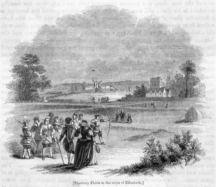 Framed Print : Finsbury Fields Framed Print : Finsbury Fields