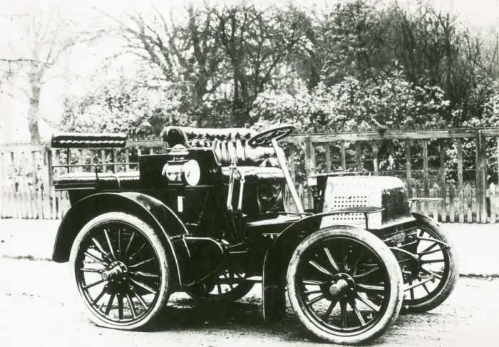 Framed Print : Firat Napier car, G20 model of 1900, driven bys F Edge Framed Print : Firat Napier car, G20 model of 1900, driven bys F Edge
