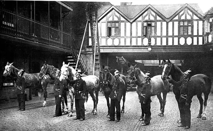 Framed Print : Fire Brigade, Birmingham early 1900's Framed Print : Fire Brigade, Birmingham early 1900's