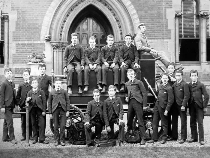 Framed Print : Fire Brigade, Warehousemen and Clerks Schools Framed Print : Fire Brigade, Warehousemen and Clerks Schools