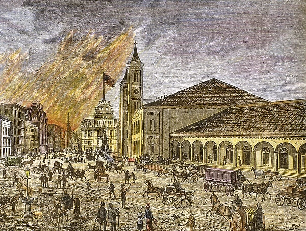 Fire in the city of Providence in 1886