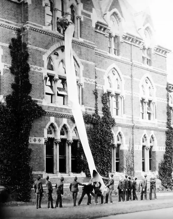 Framed Print : Fire drill, Warehousemen and Clerks Schools, Russell Framed Print : Fire drill, Warehousemen and Clerks Schools, Russell