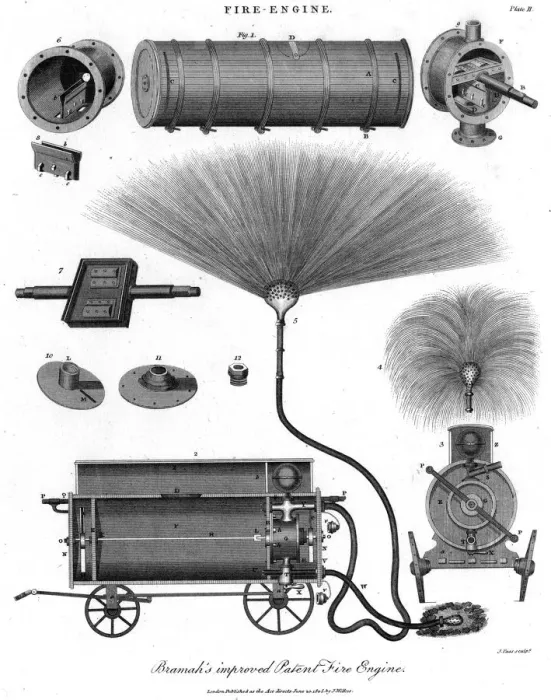 Framed Print : Fire Engine, 1805 Framed Print : Fire Engine, 1805