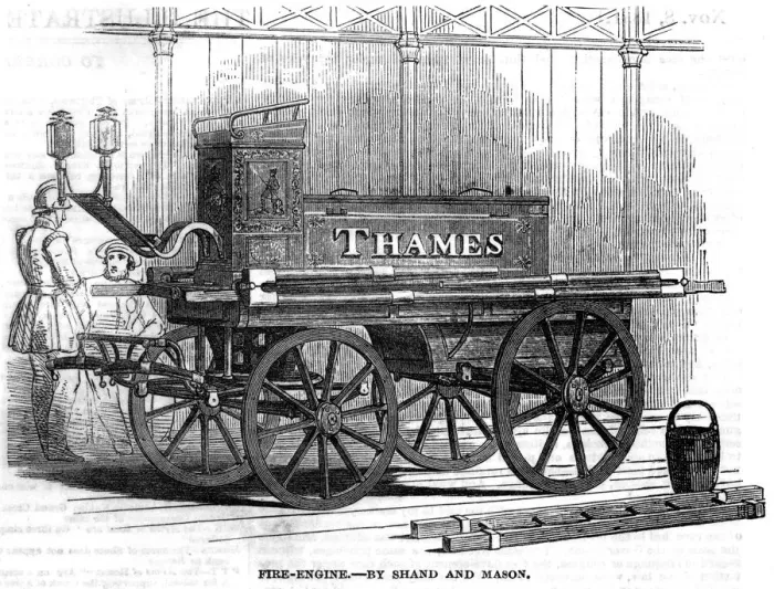 Framed Print : FIRE ENGINE 1851 Framed Print : FIRE ENGINE 1851