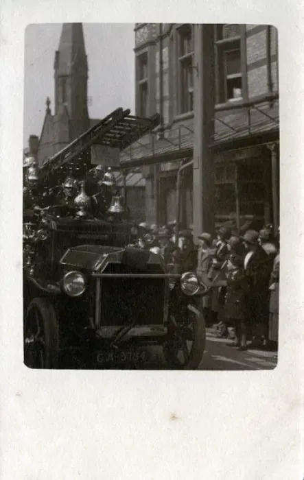 Framed Print : Fire Engine, Colwyn Bay, Conwy - Clwyd Framed Print : Fire Engine, Colwyn Bay, Conwy - Clwyd