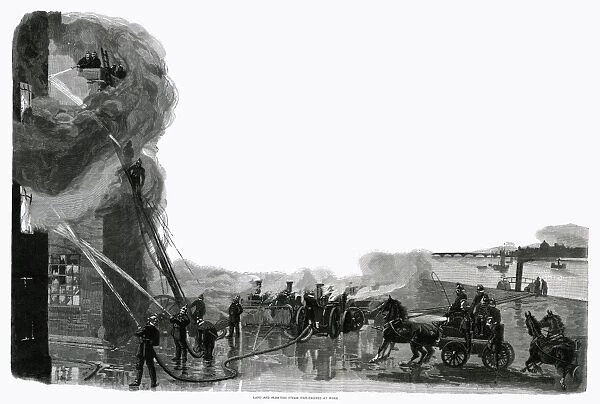 Fire engines at work 1888