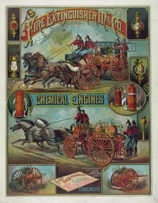 Framed Print : Fire extinguisher mfg co Framed Print : Fire extinguisher mfg co