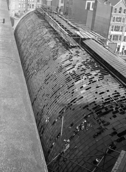 Framed Print : Fire at Floral Hall, Covent Garden, London WC2 Framed Print : Fire at Floral Hall, Covent Garden, London WC2