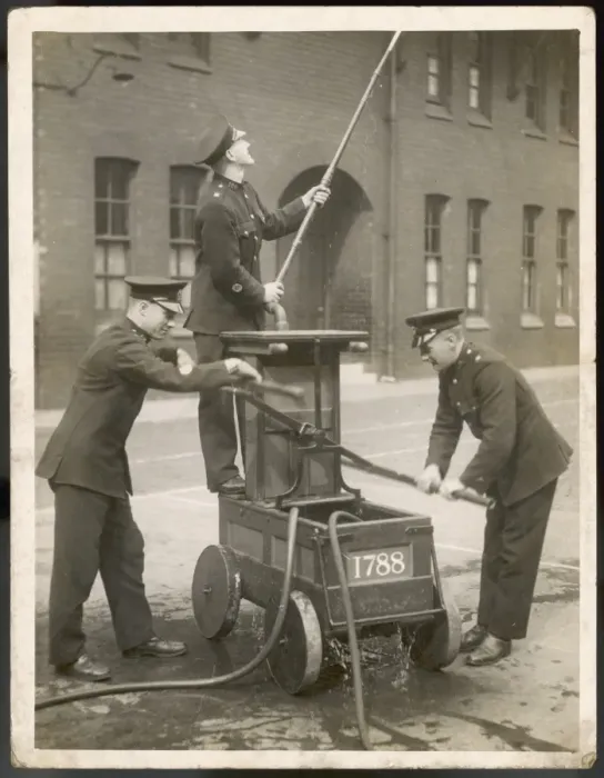 Framed Print : Fire Hose Pump 1930S Framed Print : Fire Hose Pump 1930S