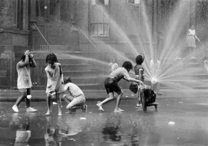 Framed Print : Fire Hydrant Street Play NYC 1969 Framed Print : Fire Hydrant Street Play NYC 1969