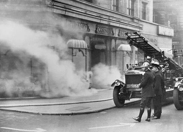 Fire at J Lyons Corner House, The Strand, London