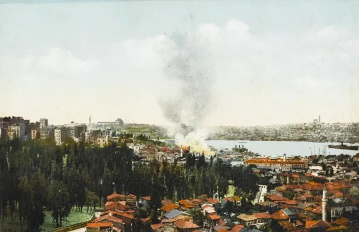 Framed Print : Fire at Kasim Pasa, Constantinople Framed Print : Fire at Kasim Pasa, Constantinople