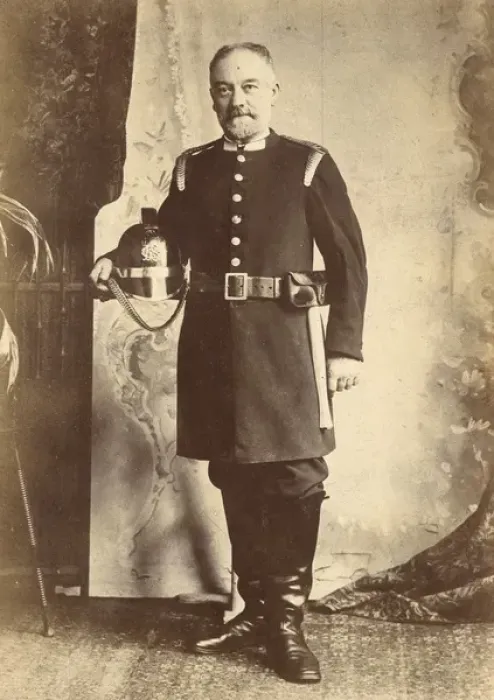 Framed Print : Fire officer in studio photograph Framed Print : Fire officer in studio photograph