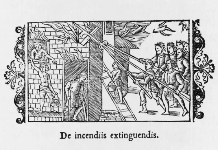 Framed Print : Fire / Scandinavia / 1555 Framed Print : Fire / Scandinavia / 1555