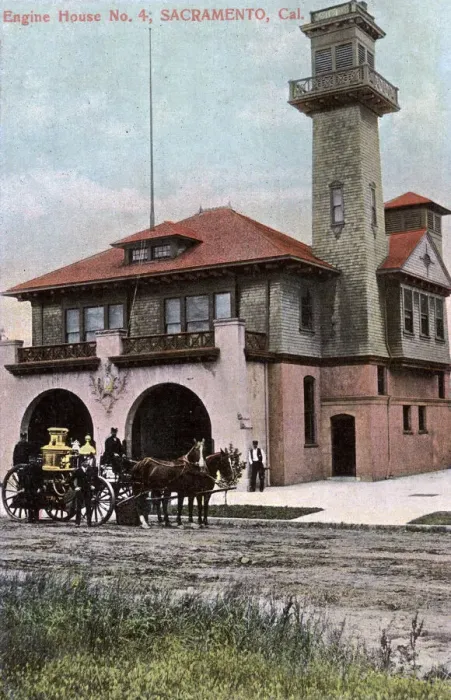 Framed Print : Fire Station engine house no. 4, Sacramento, California, USA Framed Print : Fire Station engine house no. 4, Sacramento, California, USA