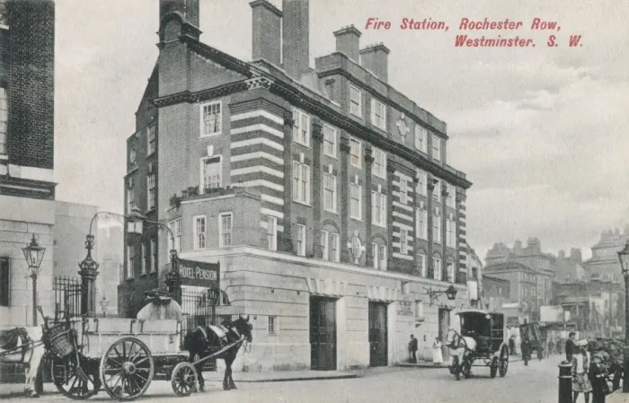 Framed Print : Fire Station at Rochester Row, Westminster, London Framed Print : Fire Station at Rochester Row, Westminster, London
