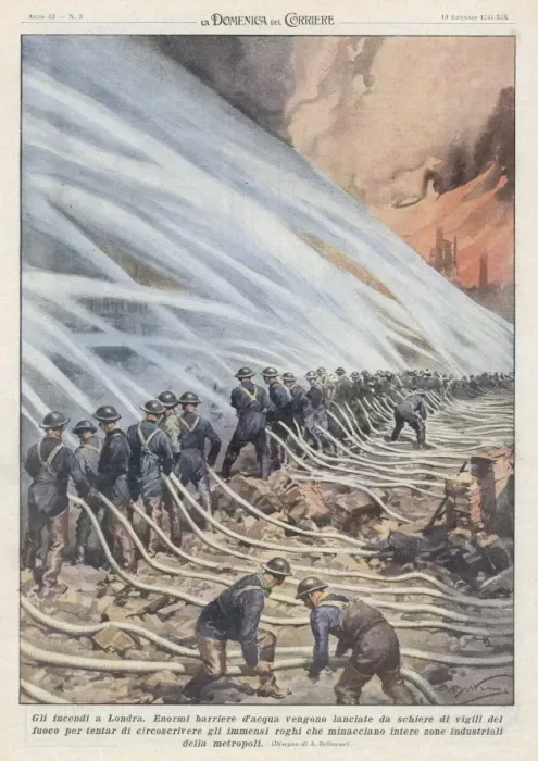 Framed Print : Firemen in London Blitz Framed Print : Firemen in London Blitz
