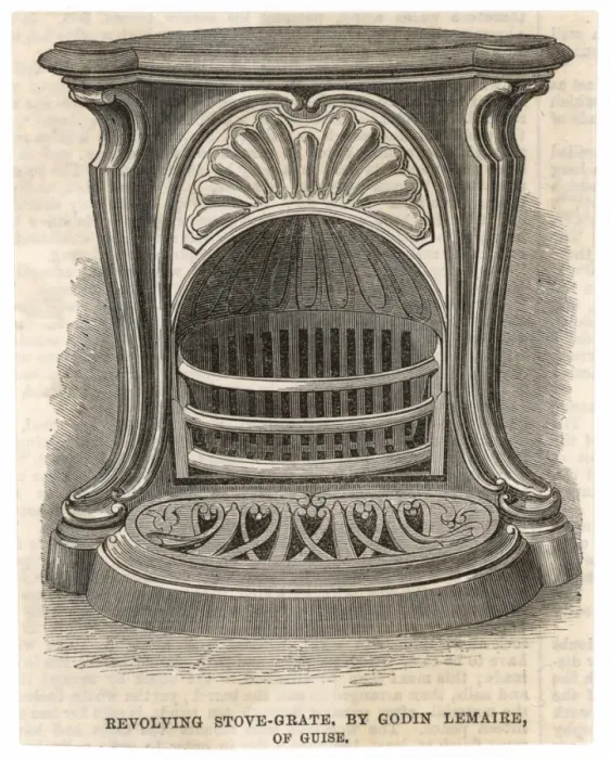 Framed Print : Fireplace / 1867 Expo Framed Print : Fireplace / 1867 Expo