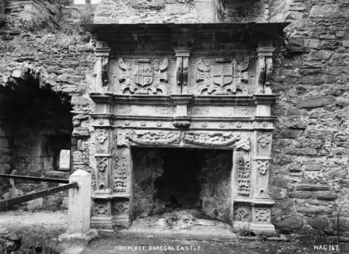 Framed Print : Fireplace, Donegal Castle Framed Print : Fireplace, Donegal Castle