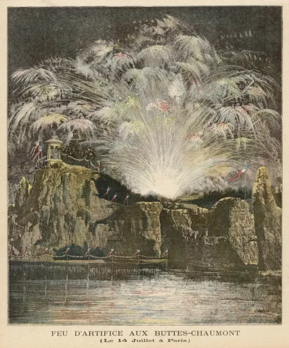 Framed Print : Fireworks in Paris Park Framed Print : Fireworks in Paris Park