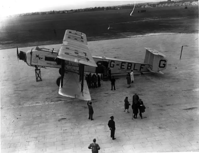 Framed Print : The first Armstrong Whitworth Argosy I G-EBLF Framed Print : The first Armstrong Whitworth Argosy I G-EBLF