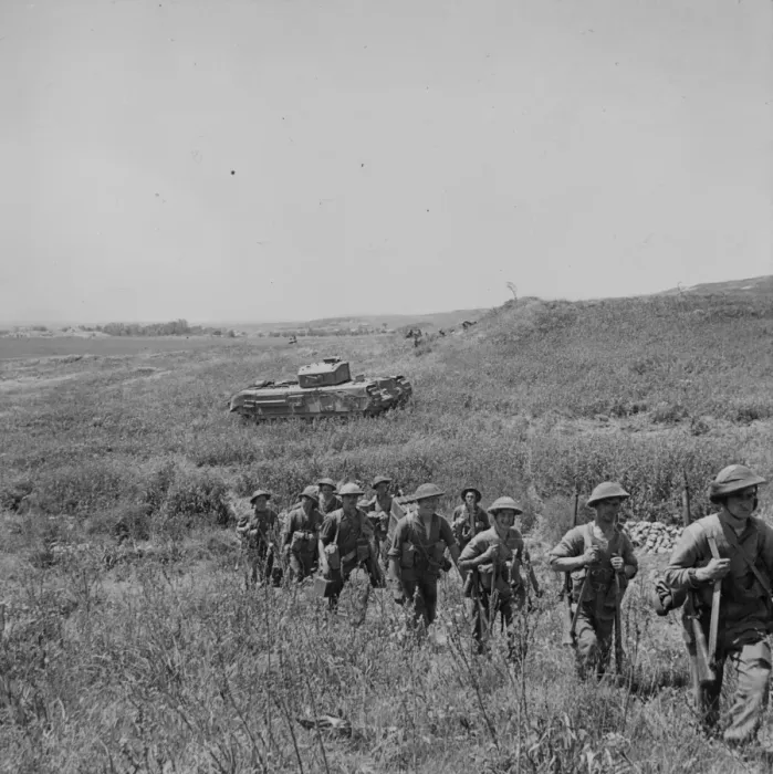 Framed Print : First Army attack on Longstop Hill, April 1943 Framed Print : First Army attack on Longstop Hill, April 1943