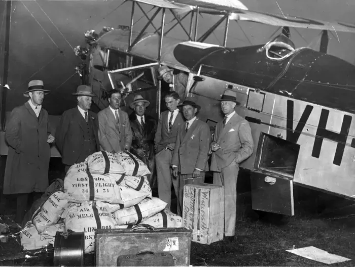 Framed Print : The first Australia to England air mail Framed Print : The first Australia to England air mail