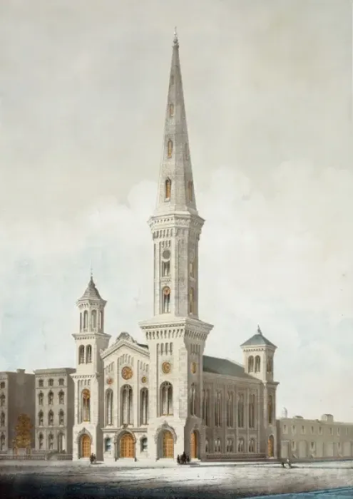 Framed Print : First Baptist church, N. W. cor. of Broad & Arch Sts. Philada Framed Print : First Baptist church, N. W. cor. of Broad & Arch Sts. Philada