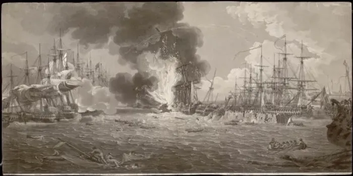 Framed Print : First Battle Copenhagen