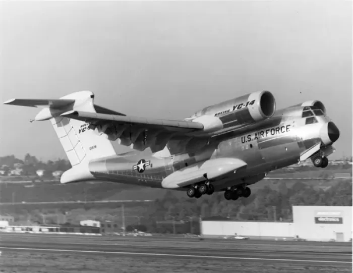 Framed Print : The first Boeing YC-14A 72-1874 takes-off Framed Print : The first Boeing YC-14A 72-1874 takes-off