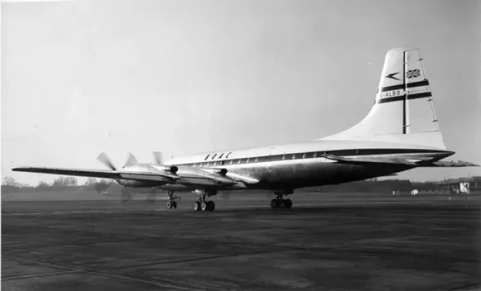 Framed Print : The first Bristol Britannia G-ALBO Framed Print : The first Bristol Britannia G-ALBO