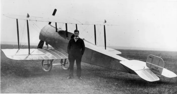 Framed Print : The first Bristol Scout No206 with the test pilot Framed Print : The first Bristol Scout No206 with the test pilot