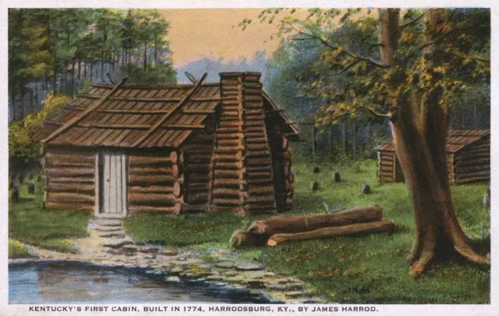 Framed Print : First cabin, Harrodsburg, Kentucky, USA Framed Print : First cabin, Harrodsburg, Kentucky, USA