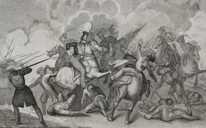 Framed Print : First Carlist War (1833-1840). Battle of Villarrobledo Framed Print : First Carlist War (1833-1840). Battle of Villarrobledo