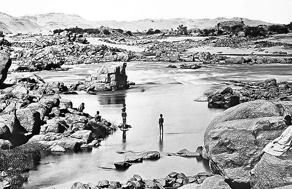First cataract on the River Nile, Egypt, Victorian period